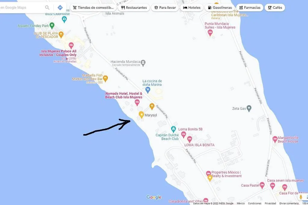 איסלה מוחרס Marysol Beachfront Next To Nomads D2 0*, איסלה מוחרס מקסיקו
